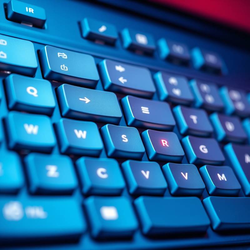 Illustration showing a keyboard with arrow keys highlighted, indicating the ability to navigate a website using only the keyboard.