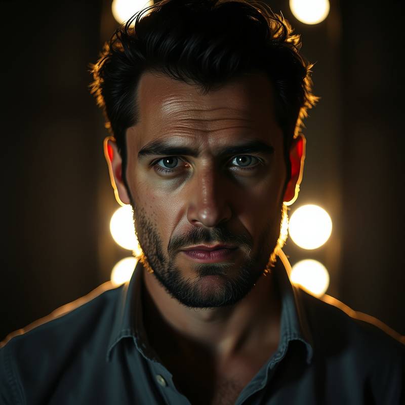 Portrait of Dimitri Volkov, the Creative Director at Stellar Solutions, with a creative and artistic expression.