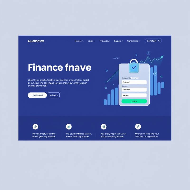 Screenshot of 'GlobalVest Advisors' website landing page, a professional design with financial graphs and secure login elements, signifying trust and expertise.